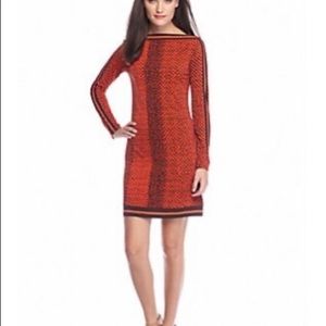 Michael Michael Kors Abstract Print Long-sleeve Dress P/S